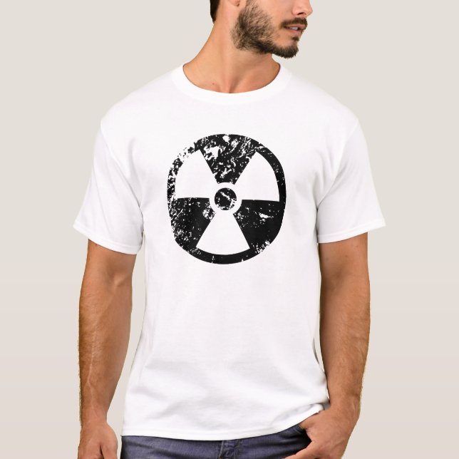 Camiseta Signo radioactivo nuclear (Anverso)
