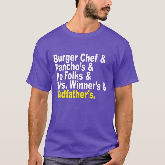 Camiseta Signo "&": Recordar los restaurantes de Baton (Anverso)