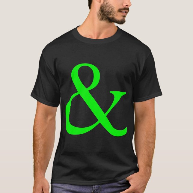 Camiseta Signo "&" - verde (Anverso)