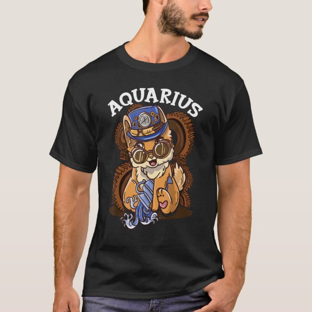 Camiseta Signo zodiacal Acuario (Anverso)