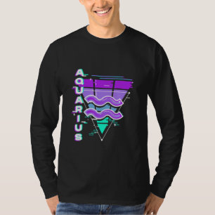 Camiseta Signo zodiacal de Acuario Vaporwave Estética 80s 9