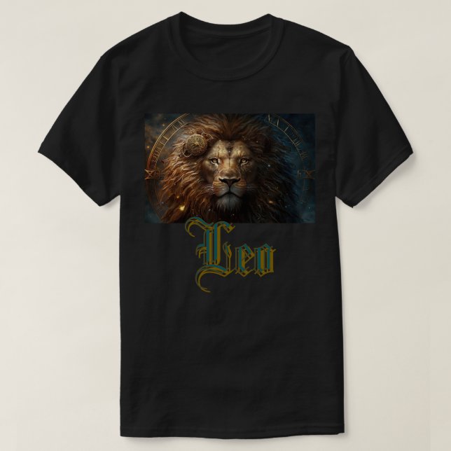 Camiseta Signo zodiacal de Leo (Diseño del anverso)