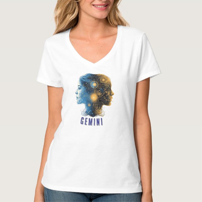 Camiseta Signo zodiacal Géminis (Anverso)