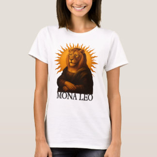 Camiseta signo zodiacal leo astrología león mona lisa