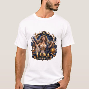 Camiseta Signo zodiacal Libra Escalas Celestiales Astrologí