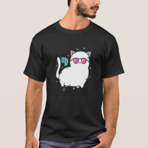 Camiseta Signo zodiacal Virgo como horóscopo de gato
