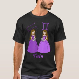 Camiseta Signo zodiaco Gemini, Constellation Gemini, Prince