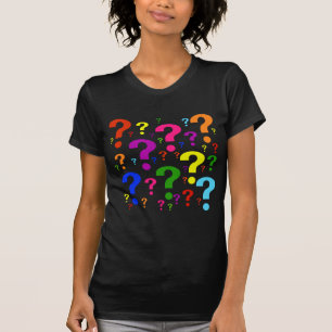 Camiseta Signos de interrogación del arco iris