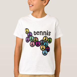 Camiseta Signos de la paz del tenis llenados