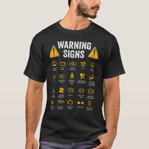 Camiseta Signos divertidos de advertencia de conducción 101