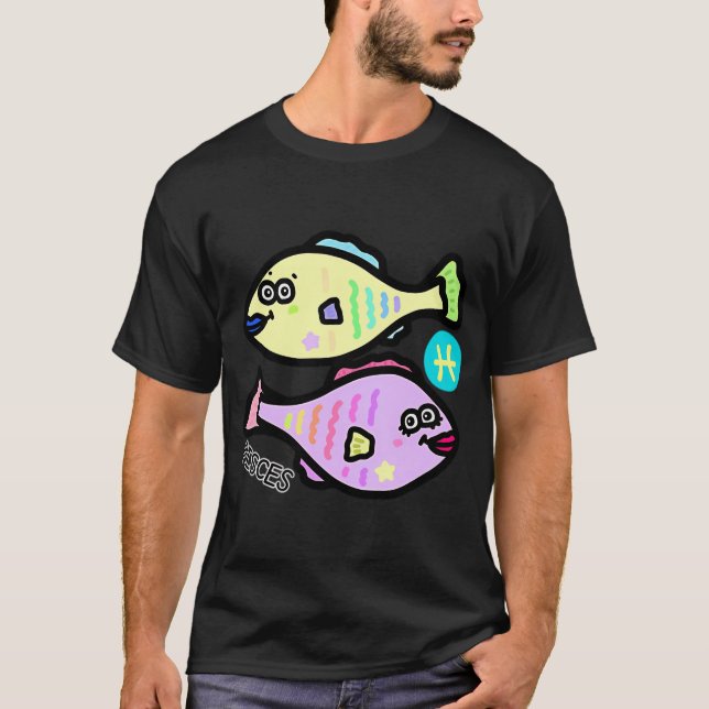 Camiseta Signos zodiacales Piscis (Anverso)