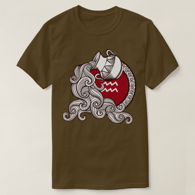 Camiseta Signos zodiacos Aquarius (Diseño del anverso)