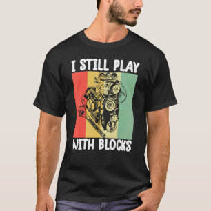 Camiseta sigo jugando con bloques Motor Mecánico 6