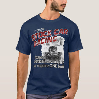 Camiseta Sigo la Carreras del coche de stock