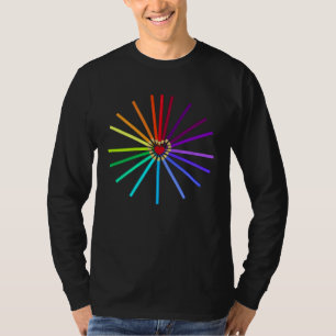 Camiseta Sigue a tu corazón de artista lápices de colores