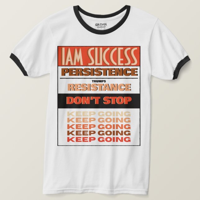 CAMISETA SIGUE ADELANTE (Anverso del diseño)