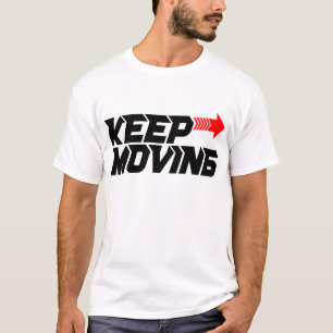 Camiseta Sigue Adelante – Diseño de cita motivacional roja