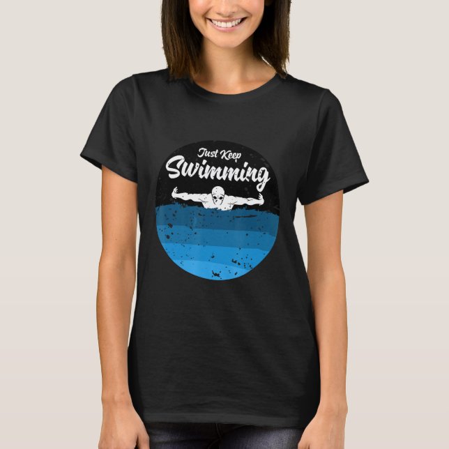 Camiseta Sigue Con La Práctica De Nadar (Anverso)
