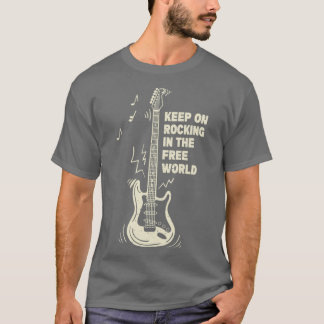 Camiseta Sigue con Rockin en el mundo libre 