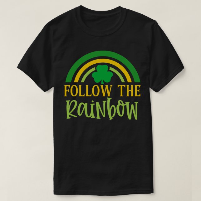 Camiseta Sigue el arco iris (Diseño del anverso)