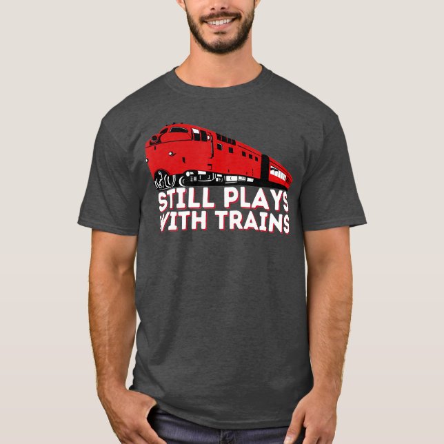 Camiseta Sigue Jugando Con Tren Funny Locomotive (Anverso)
