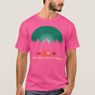 Camiseta Sigue jugando fuera del campamento de verano tropi