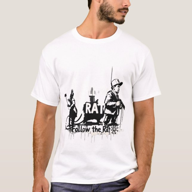 Camiseta "Sigue la rata - persigue tu propio camin (Anverso)
