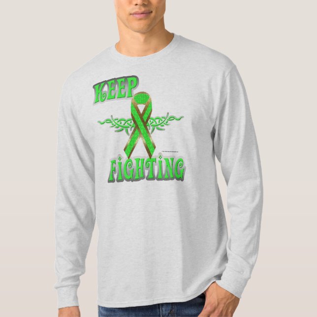 Camiseta Sigue luchando contra el linfoma Nano Long Sleeve  (Anverso)