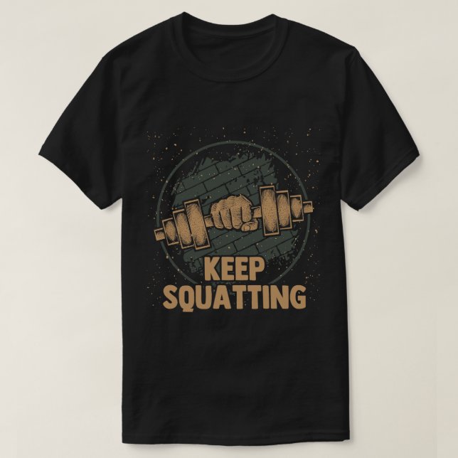 Camiseta Sigue ocupando un lugar divertido para el entrenam (Diseño del anverso)