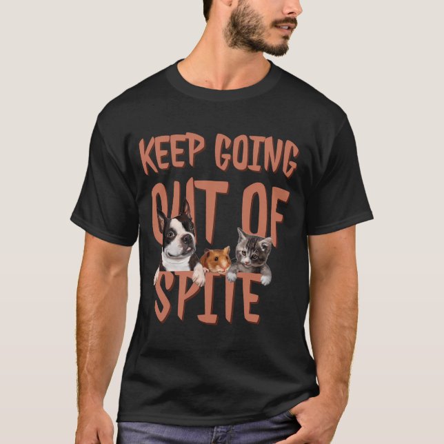 Camiseta Sigue saliendo del humor motivacional de los espía (Anverso)