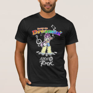 Camiseta Sigue Soñando Guitarrista Anime Y2K 