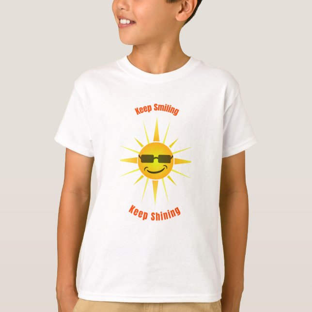 Camiseta Sigue sonriendo y brillando (Anverso)
