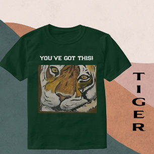 Camiseta Sigue tratando de tigre tai chi, personaliza texto