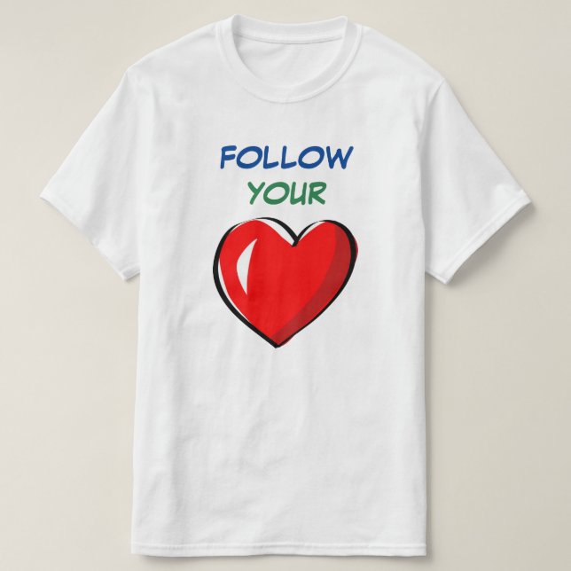 CAMISETA SIGUE TU CORAZÓN (Diseño del anverso)