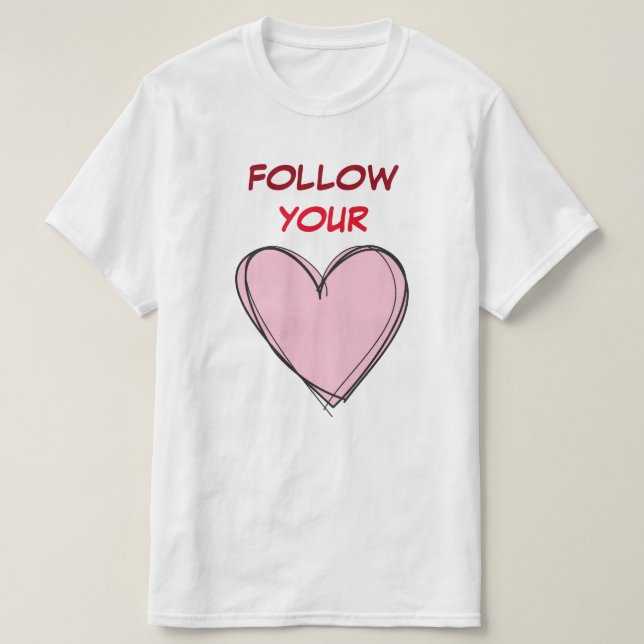 CAMISETA SIGUE TU CORAZÓN (Diseño del anverso)