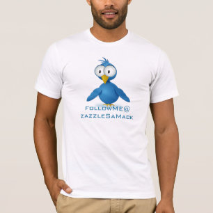 Camiseta Sígueme en Twitter @ Tu nombre de usuario