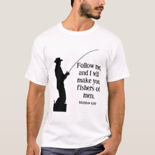Camiseta Sígueme pescadores de los hombres Mateo 4 19 crist