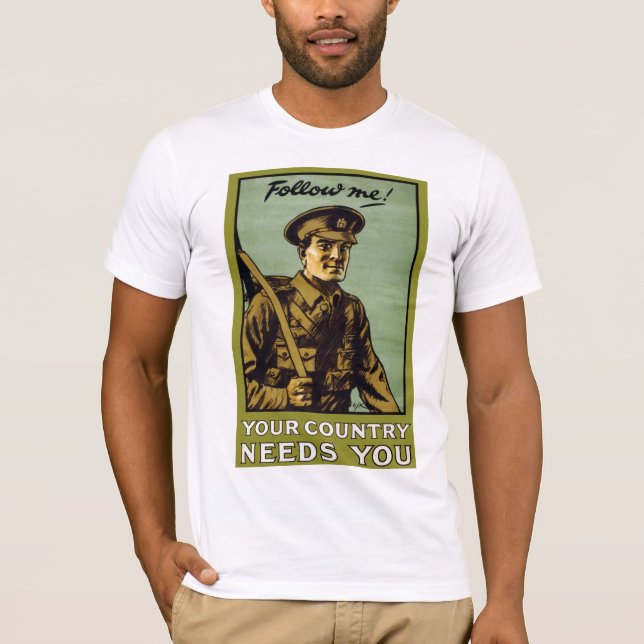 Camiseta ¡Sígueme! ~ Tu país te necesita (Anverso)