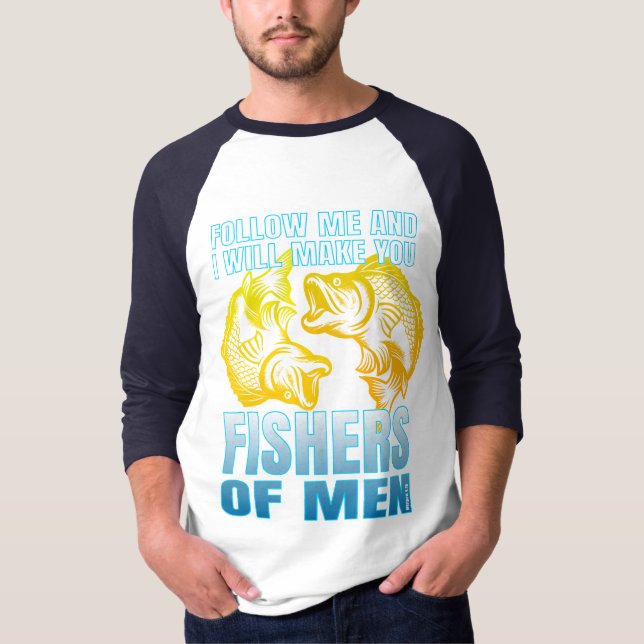 Camiseta sígueme y te haré pescadores de hombres (Anverso)