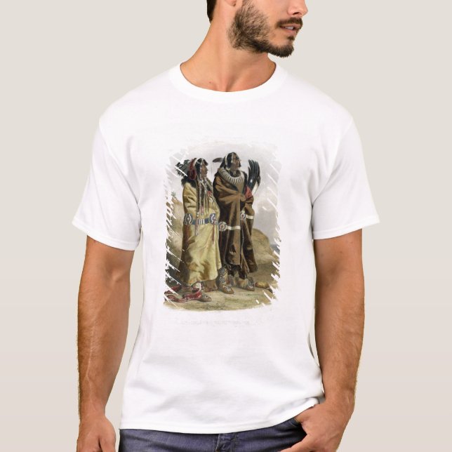 Camiseta Sih-Chida y Mahchsi-Karehde, indios de Mandan, pla (Anverso)
