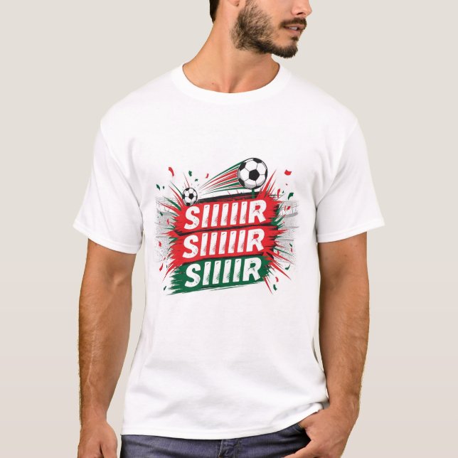 Camiseta Siiiiir Siiiiir – Moroccan Fan Chant & Flag Pride  (Anverso)