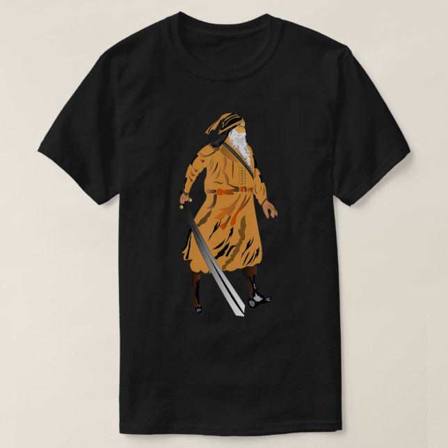 Camiseta Sikh Martyr Baba Deep Singh Shahid  (Diseño del anverso)