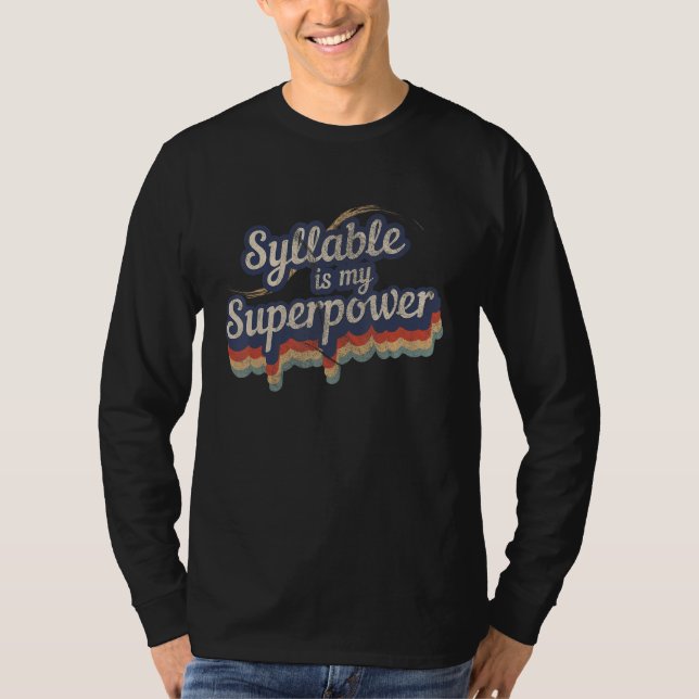 Camiseta Sílaba: mi Sílaba superpotencia (Anverso)