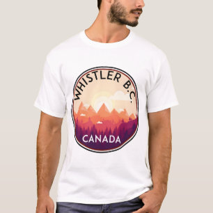 CAMISETA SILBADOR COLUMBIA BRITÁNICA CANADÁ ESQUÍ SNOWBOARD