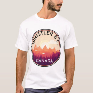 CAMISETA SILBADOR COLUMBIA BRITÁNICA CANADÁ ESQUÍ SNOWBOARD