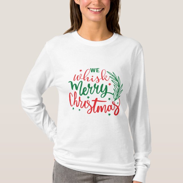 Camiseta Silbamos Feliz Navidad Larga Manga (Anverso)