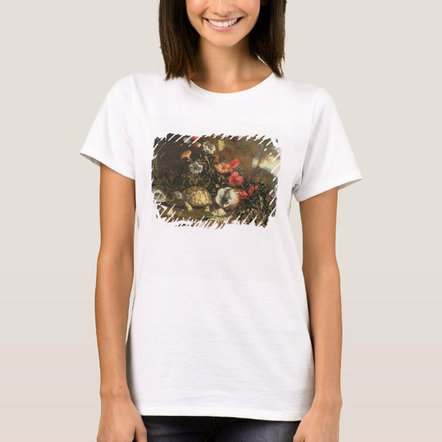 Camiseta Silbatos, flores, reptiles y mariposas al lado (Anverso)