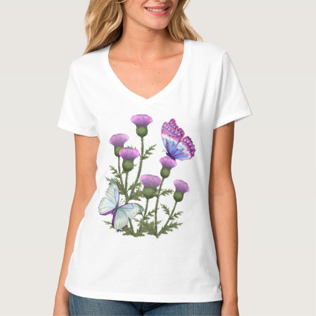 Camiseta Silbatos y mariposas (Anverso)