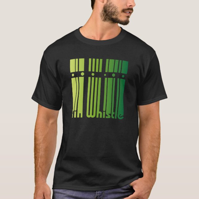 Camiseta Silbido de lata irlandés - logotipo verde (Anverso)