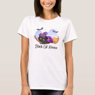 Camiseta Silbidos de gato negro